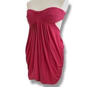 BCBGMaxAzria pink cutout cocktail dress